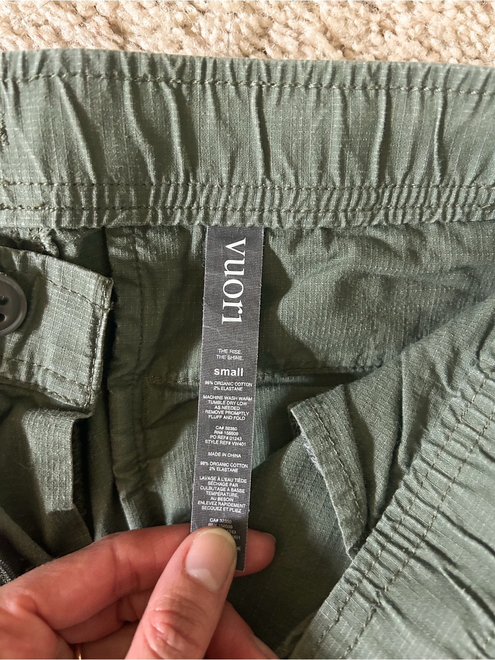 Vuori Ripstop Green Hiking Pants - Picture 6 of 8